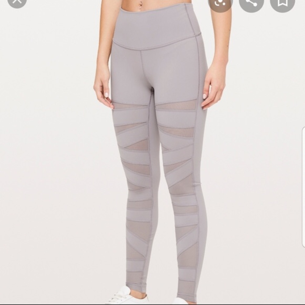 Lululemon Wunder Under Tech Mesh high waisted